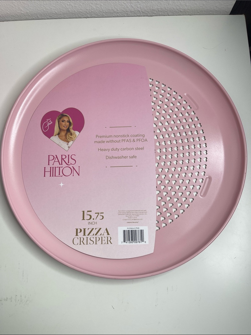 Paris Hilton Pink Perforated Pizza Crisper